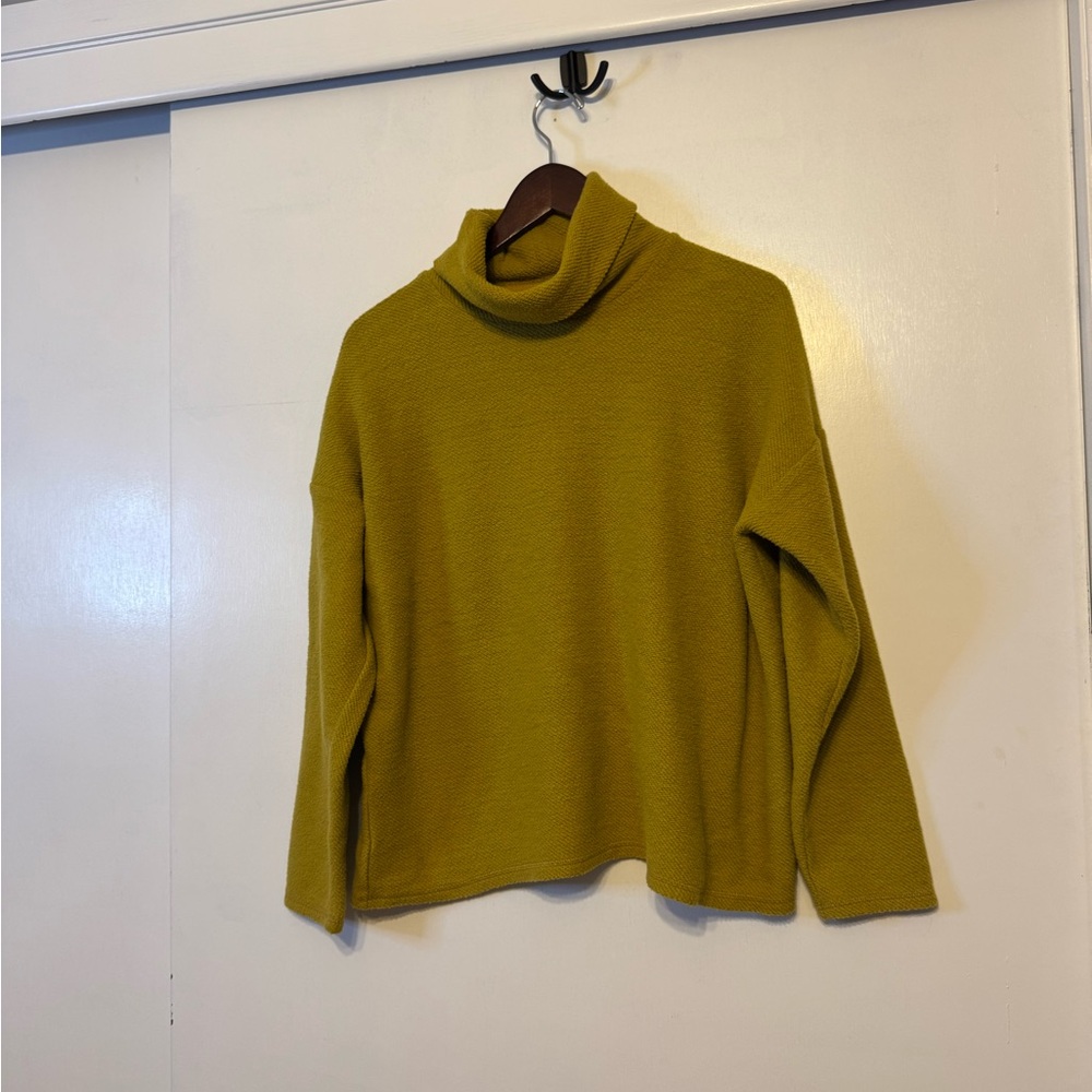 Aerie Mustard Cowl Neck Sweater